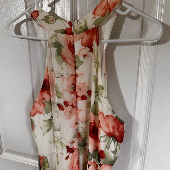 Lulu's Floral Maxi Dress - Pink and Green - Picture 7 of 10